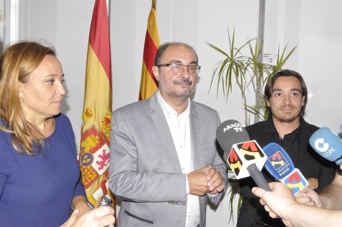 Lambán, Mayte Pérez e Ignacio Escuín han asistido al Consejo de la Cultura.