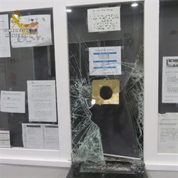 Daños en la estación de Calahorra