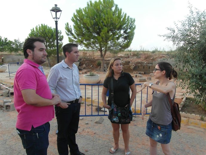 Cabañero en localidad afectada