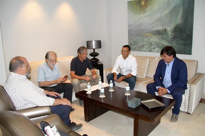 El presidente de la Diputación de Huelva, Ignacio Caraballo, museo Whitney.