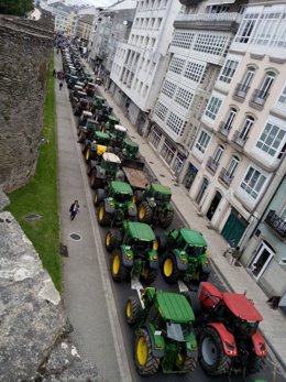 Tractorada en Lugo