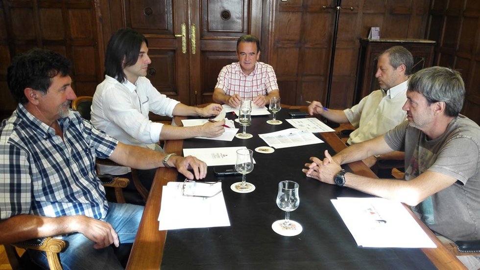 Sánchez Quero en su reunión con los sindicatos de la DPZ
