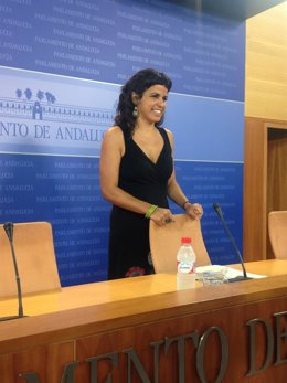 Teresa Rodríguez en rueda de prensa