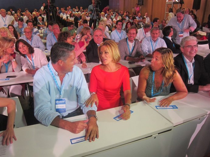 X.G.Albiol, M.D.Cospedal y A.S.Camacho (PP)