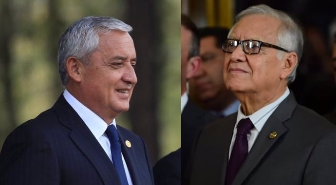 Pérez Molina y su sucesor, Alejandro Maldonado
