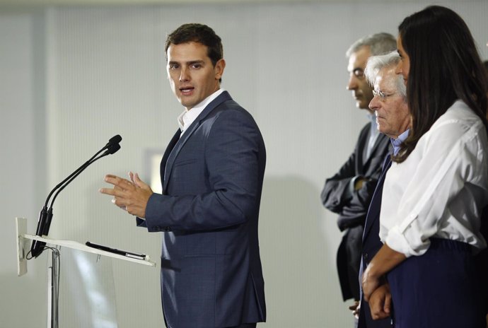 Rueda de prensa de Albert Rivera tras la Ejecutiva Nacional del partido