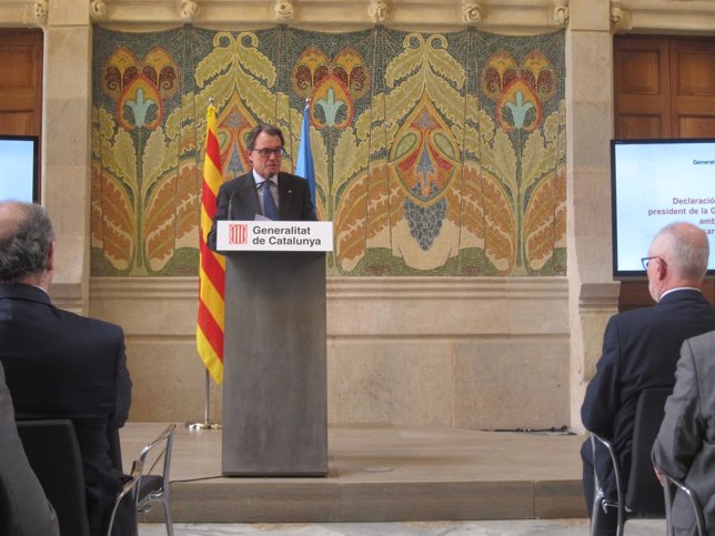 El pte.De la Generalitat Artur Mas