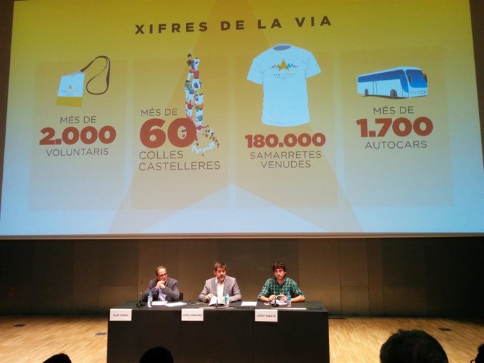 Quim Torra (Òmnium), Jordi Sànchez, Josep Sabaté (ANC)