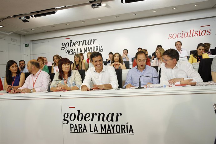 Pedro Sánchez en la reunión del Comité Federal del PSOE.