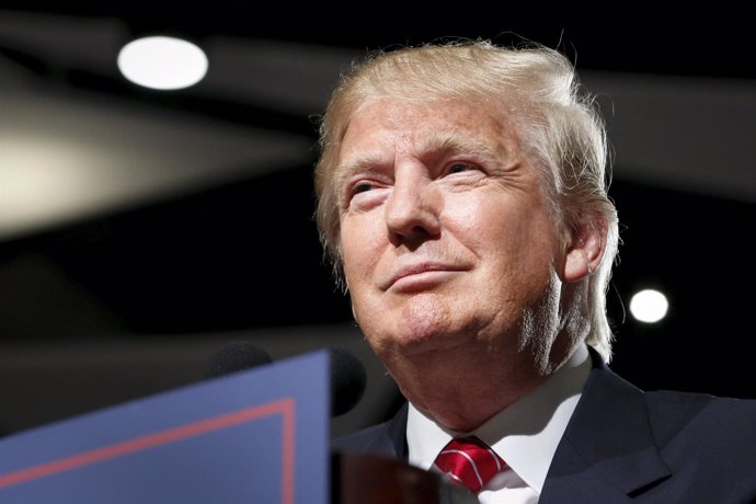 U.S. Republican presidential candidate Donald Trump holds a campaign event in Ph