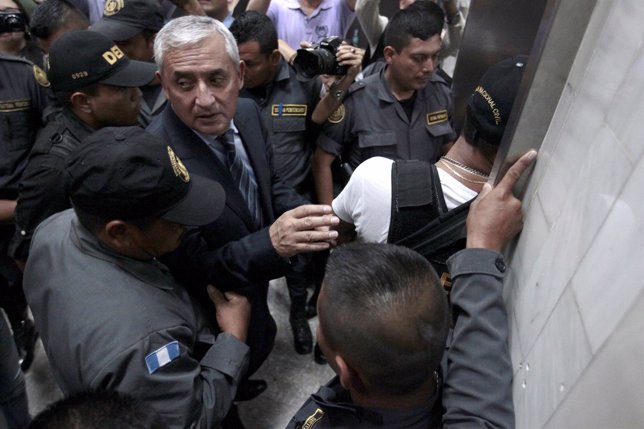 El expresidente de Guatemala Otto Pérez Molina com