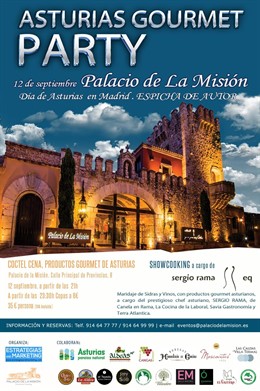 Cartel de la edición de Asturias Gourmet Party
