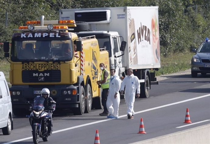 Refugiados muertos en un camión en Austria