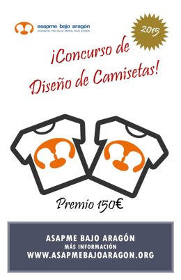 Cartel anunciador del concurso de diseño de camisetas