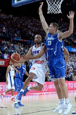Parker, con Francia, en el Eurobasket