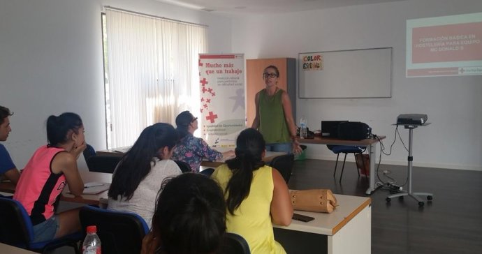 Un taller de empleo de Cruz Roja