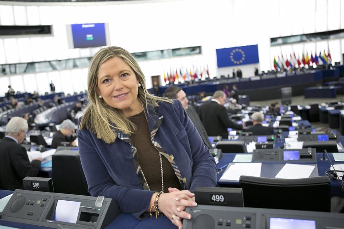 Esther Herranz, en el Parlamento Europeo