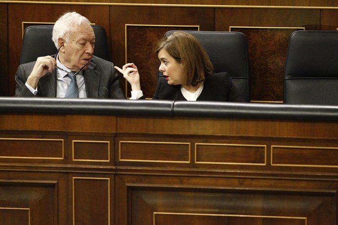 José Manuel García-Margallo y Soraya Sáenz de Santamaría
