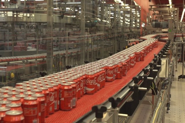Imágenes de la fabricación de Coca-Cola