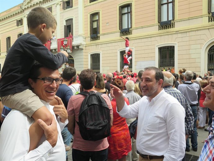 El candidato de Unió de la Generalitat, Ramon Espadaler, en Sabadell