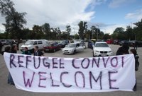 Un convoy de 140 vehículos de voluntarios sale de Viena con ayuda para los refugiados