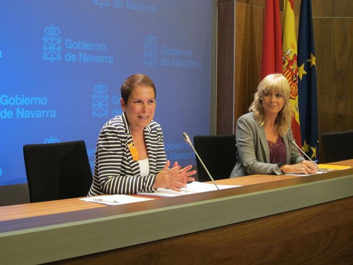 Uxue Barkos y  Ana Ollo.