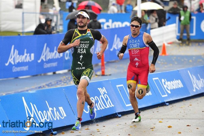 Javier Gómez Noya en Edmonton