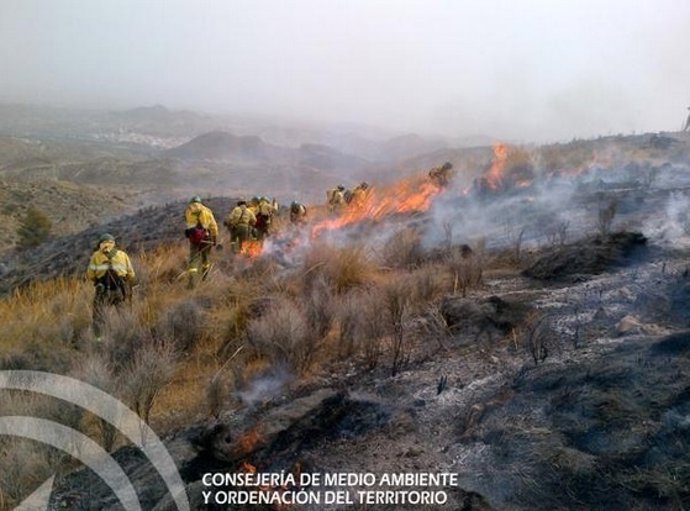 Incendio en Cantoria