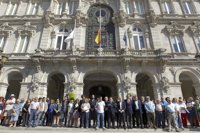 Un centenar de personas se concentra en A Coruña en apoyo a las víctimas del rally