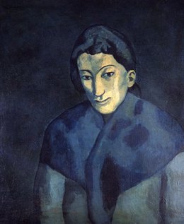 'Dona Amb El Xal Blau' De Pablo Picasso