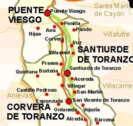 Mapa Vía Verde Del Pas