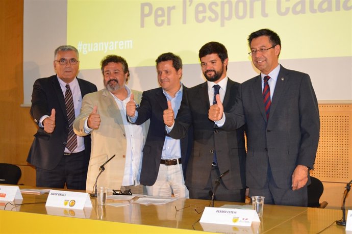 Bartomeu y Collet con la campaña Guanyarem