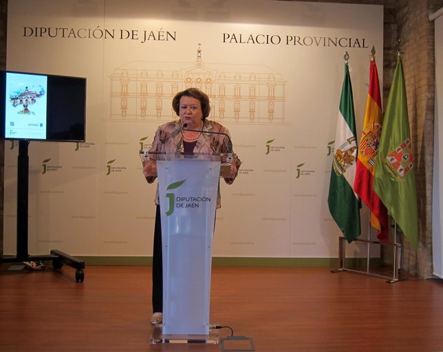 Pilar Parra en la rueda de prensa.
