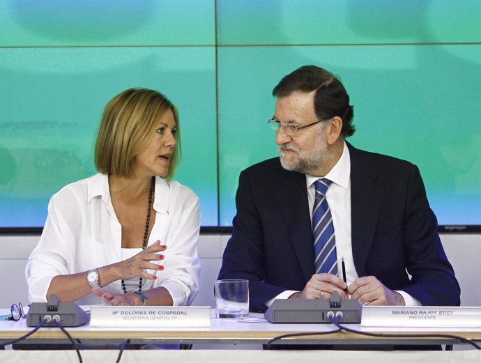 Rajoy y Cospedal en el Comité Ejecutivo Nacional del PP