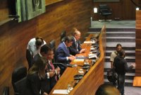 Sanjurjo pide a los diputados "responsabilidad" y "lealtad"