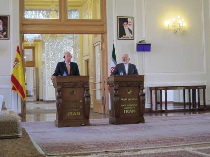 José Manuel García-Margallo y Mohamed Javad Zarif