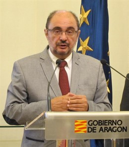 El presidente del Gobierno de Aragón, Javier Lambán