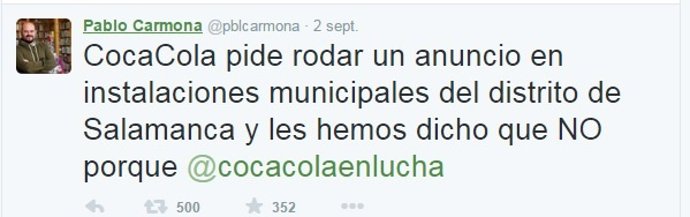Twitter de Pablo Carmona