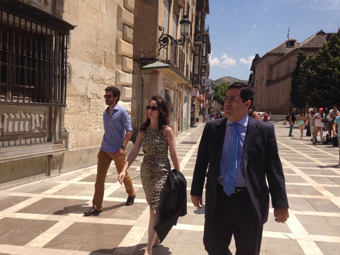 Mercedes Alaya y su marido, Jorge Castro, a su llegada al TSJA