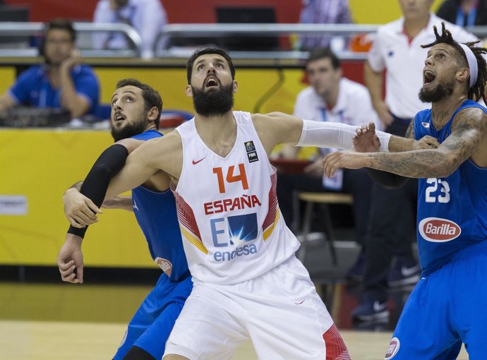 España vs Italia, Nikola Mirotic, Daniel Hackett, Marco Belinelli