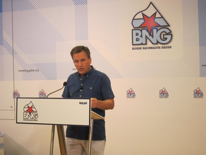 Xavier Vence, portavoz nacional del BNG, en rueda de prensa