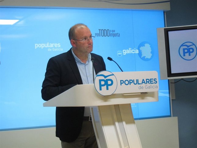 El portavoz popular, Miguel Tellado.