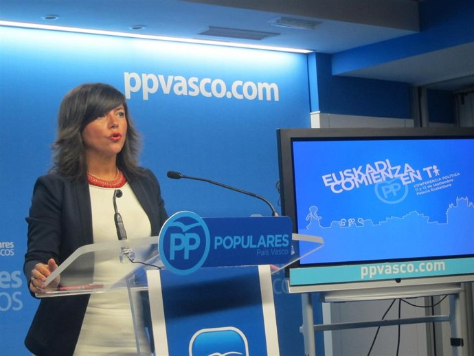 La secretaria general del PP vasco, Nerea Llanos