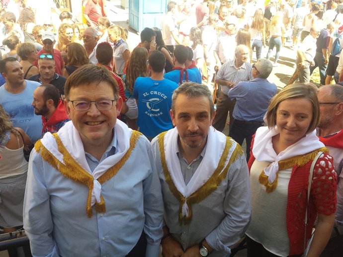 Puig y Salvador con el alcalde de Segorbe 