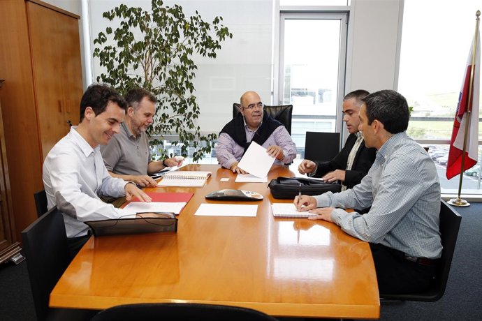 Oria con ingenieros de Montes 