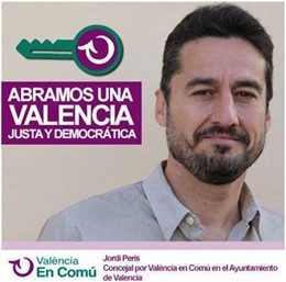 Campaña para recabar apoyos ciudadanos de València en Comú