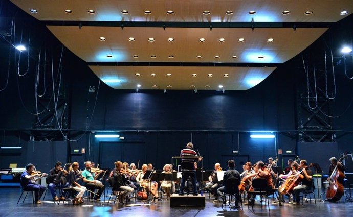 Ensayo de la Orquesta Sinfónica de Navarra