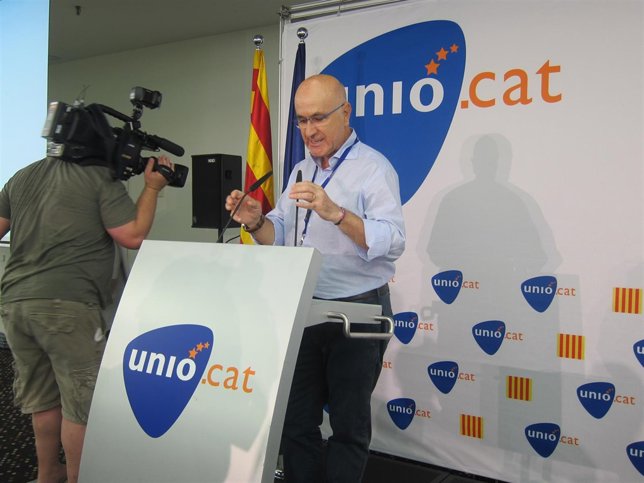 Josep Antoni Duran, en el consell nacional de UDC este sábado