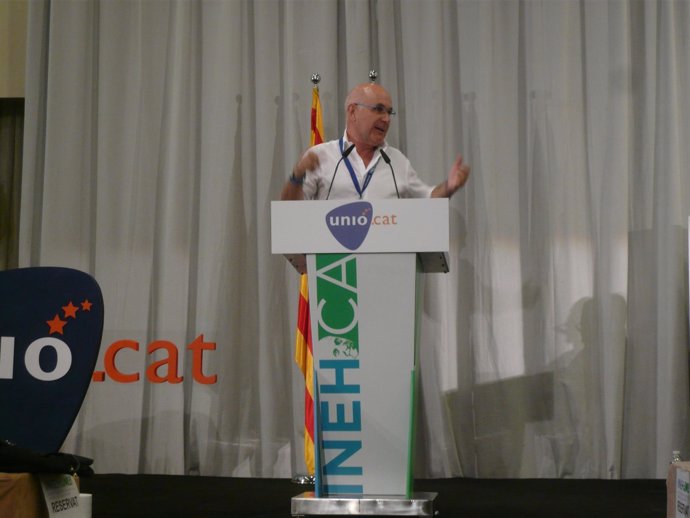 Durani Lleida durante la convención programática estratégica de UDC 