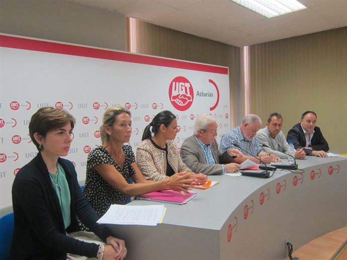 Rueda de prensa para presentar la manifestación solidaria. 